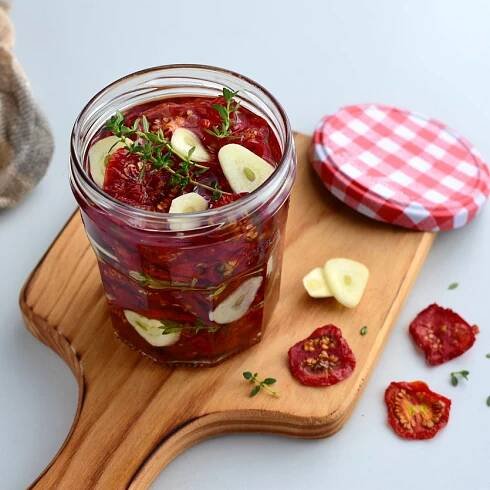sušená rajčata v oleji recept