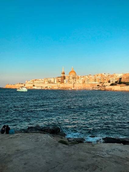 pohled z Manoel Island na Vallettu