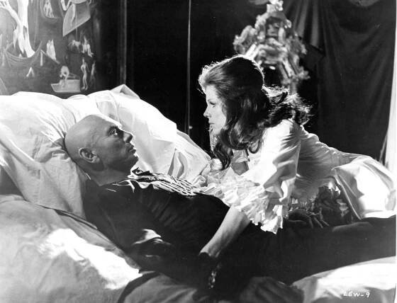 Yul Brynner Listens To Samantha Eggar'S Pleas In A Scene From 'The Light At The Edge Of The World' In 1971.