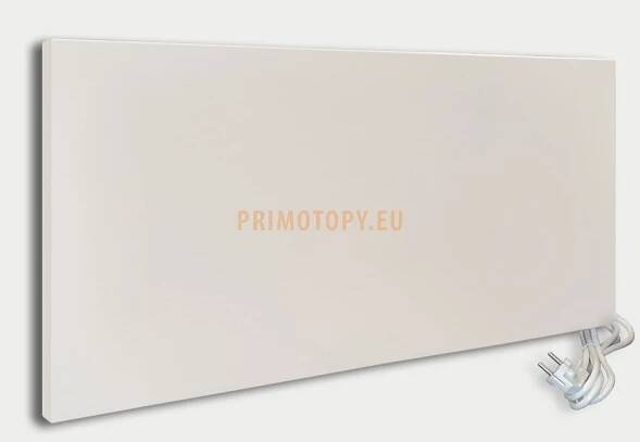 Infrapanel ECOSUN 750 IKP topný panel 750 W bílý se zvýšeným krytím IP 54 s vidlicí SKLADEM | PRIMOTOPY.eu