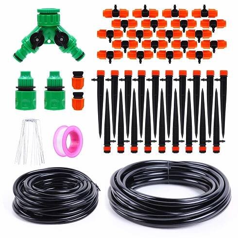 Zavlažovací sada 10m 9mm + 10m 6mm hadička, 20 zadešťovacích trysek