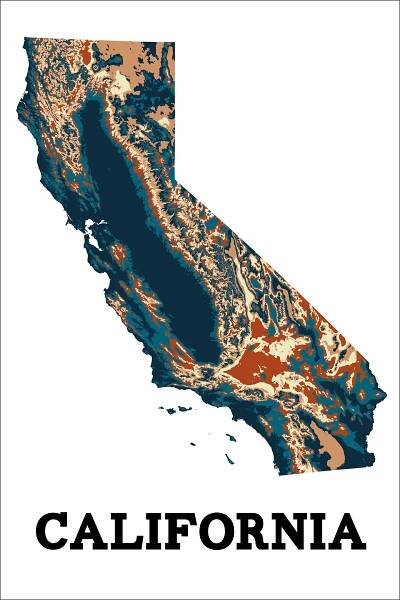 California Topographic Map