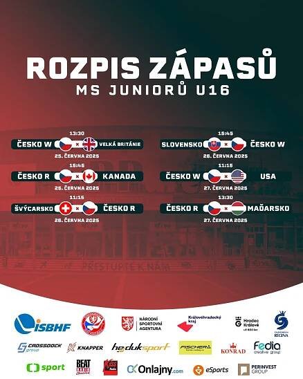 Mistrovství světa juniorů v hokejbalu 2025. Buď u toho!