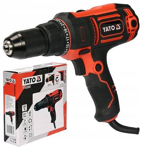 YATO AKU VRTAČKA 300W ELEKTRICKÁ 40Nm Síťová SPOJKA YT-82060