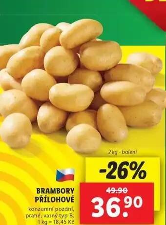 Lidl Brambory přílohové nabídka