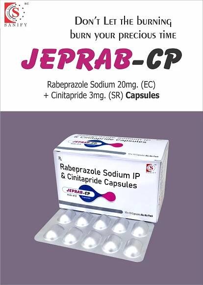 Rabeprazole Sodium 20mg (EC) + Cinitapride 3mg Capsules