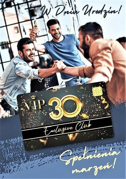 Vtipná kartička na 30. narozeniny pro VIP muže