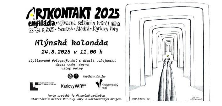 Artkontakt 2025 – enfiláda – Karlovarská oblast Unie výtvarných umělců, z.s.