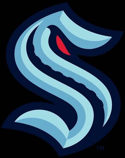 Seattle Kraken Logo With Red Eyes Wallpaper