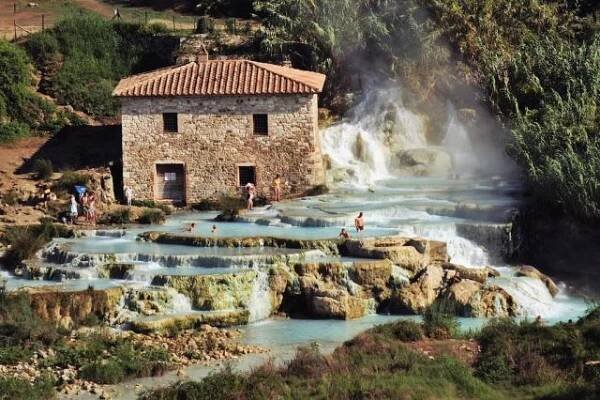 Toskánsko a přírodní termály Saturnia Itálie