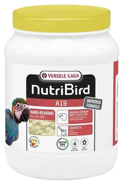 VERSELE-LAGA NutriBird A19 - směs pro ruční dokrmování ary, žaka, eklektů a rychlerostoucích druhů 800g