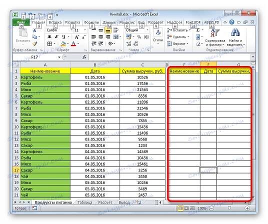Vytvoření prázdné tabulky v aplikaci Microsoft Excel