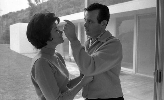 David Janssen with first wife Ellie Graham, circa 1963