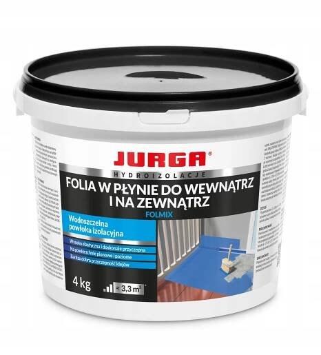 Fólie NĚMECKÁ Flüssigfolie VNĚJŠÍ hydroizolace BALKON 4kg