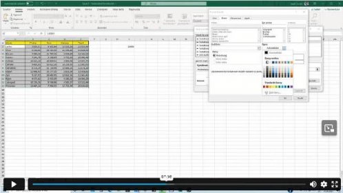 Excel 365 - vstupte do kurzu zdarma a naučte se formátovat buňky - odkaz na videokurz
