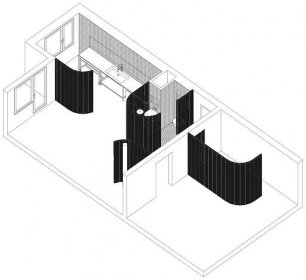 Experiment bez dveří. Architekti radikálně prověřili, co vše je možné v panelovém bytě | EARCH.cz