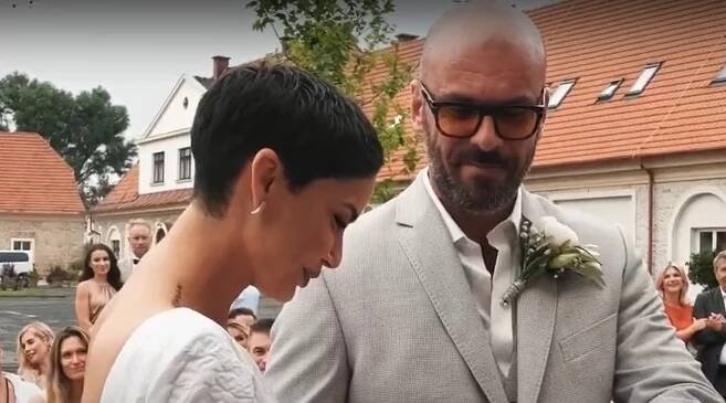 Vlaďka měla krásnou svatbu. 