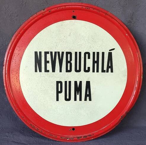 Stará kovová cedule - Starožitnosti