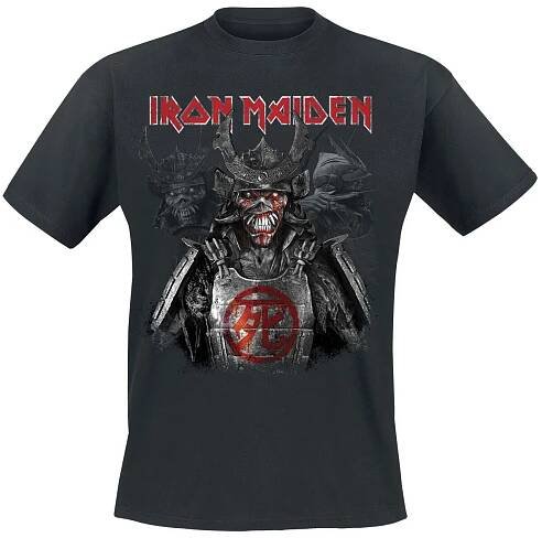 Iron Maiden Senjutsu Heads Tričko černá
