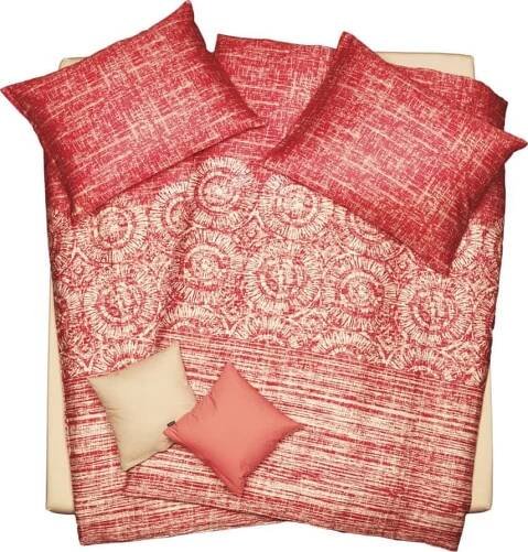 Scanquilt Satén design cihlová 140 x 200, 70 x 90 cm zip od 2 990 Kč