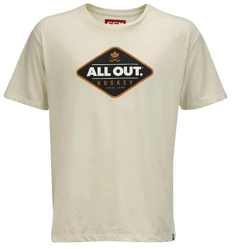 Dětské tričko CCM  ALL OUTSIDE SS Tee White
