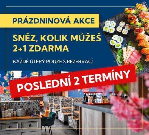 Akce 2+1 ZDARMA, poslední dva termíny!
