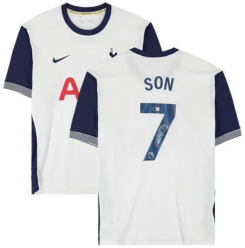Son Heung-Min Tottenham Hotspur Autographed Fanatics Authentic 2024-25 White Nike Jersey  