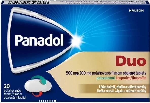 PANADOL DUO 500MG/200MG TBL FLM 20