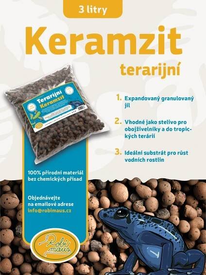 Terarijní keramzit 3l