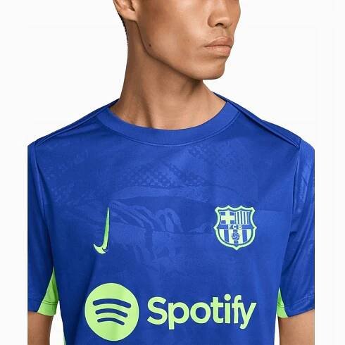 NIKE FC BARCELONA DF ACADEMY PRO THIRD -L- Tričko Pánské modré Hlavní materiál ostatní