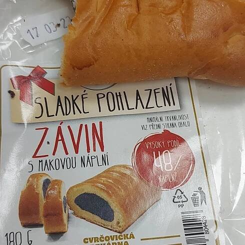 Sladké pohlazení Závin s makovou náplní Cvrčovická pekárna