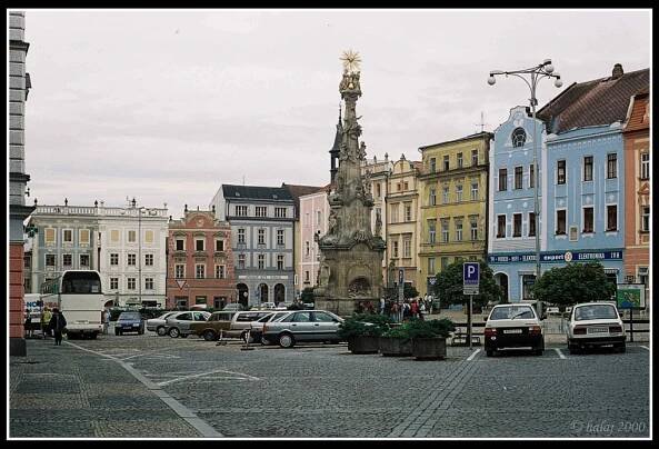 Jindrichuv Hradec_Peace square_Sculpture of St. trinity
