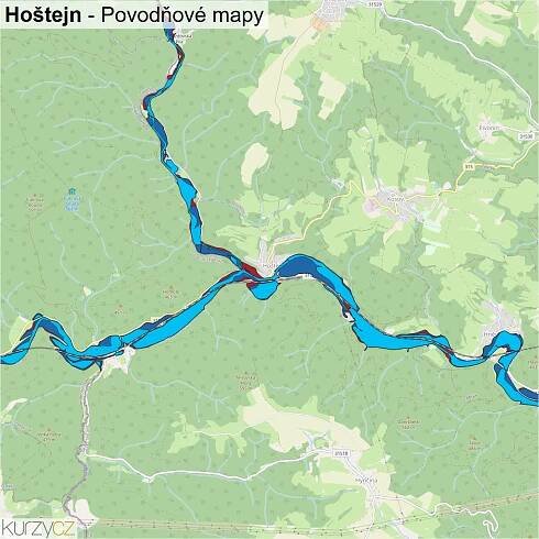 Hoštejn - mapy | Kurzy.cz