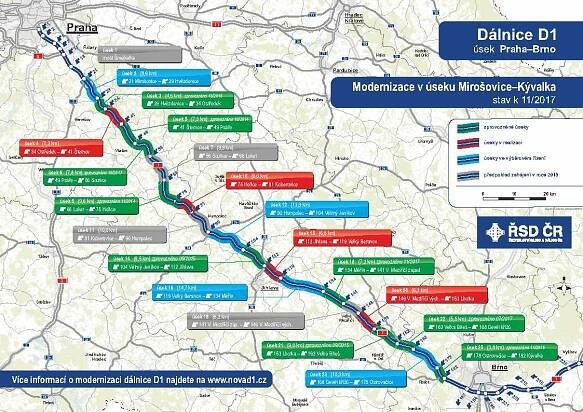 Modernizace D1 se znovu rozjíždí, začínají opravy mezi Humpolcem a Větrným Jeníkovem