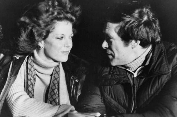 Samantha Eggar And Christopher George Looking Into Each Other'S Eyes In A Scene From 'The Exterminator' In 1980.