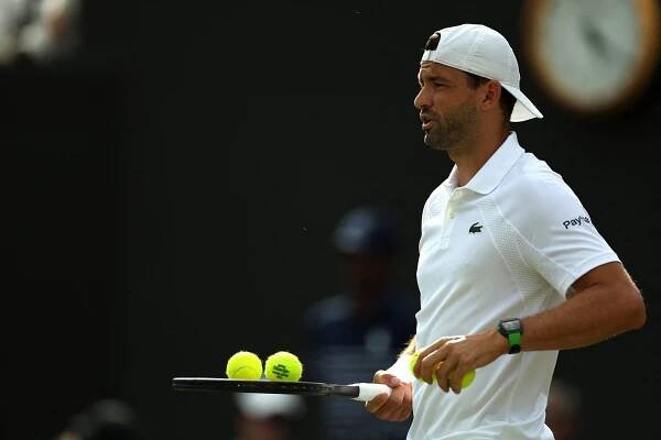 Grigor Dimitrov at Wimbledon.