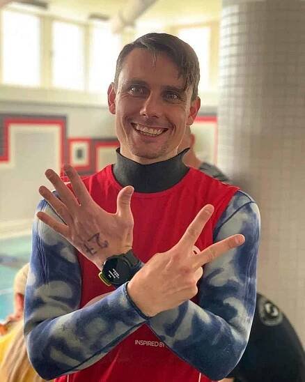 Sportovní potápěč David Vencl z Teplic na šampionátu ve Zlíně