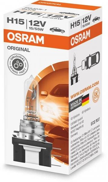 OSRAM H15 originál, 12 V, 55/15 W, PGJ23t-1