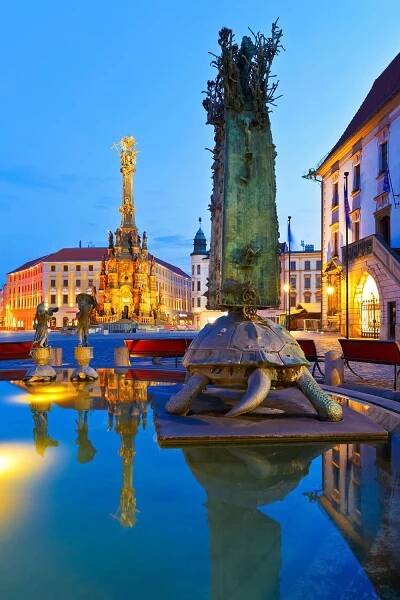 Arion's Fountain, Olomouc Old Town, Moravia, Czechia
