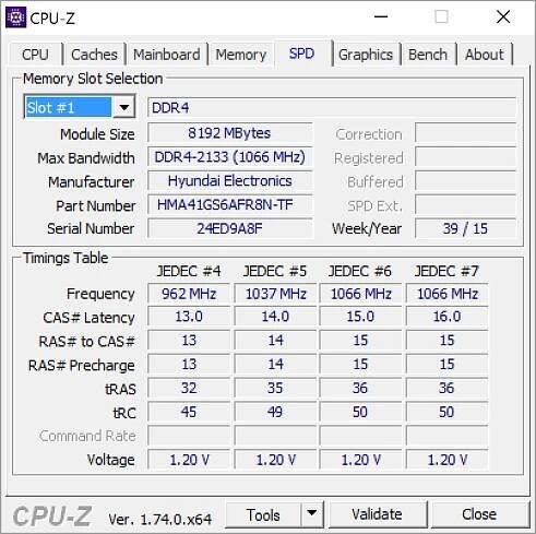 cpu-z 6 memory spd slot 2