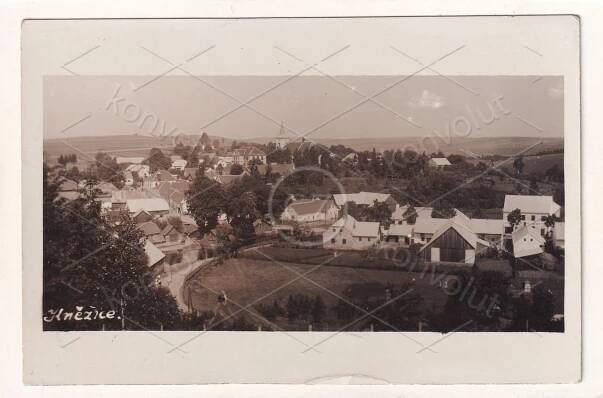 KNĚŽICE Třešť VYSOČINA Okříšky PANORAMA Předín Polná Třebíč JIHLAVA - Pohlednice místopis