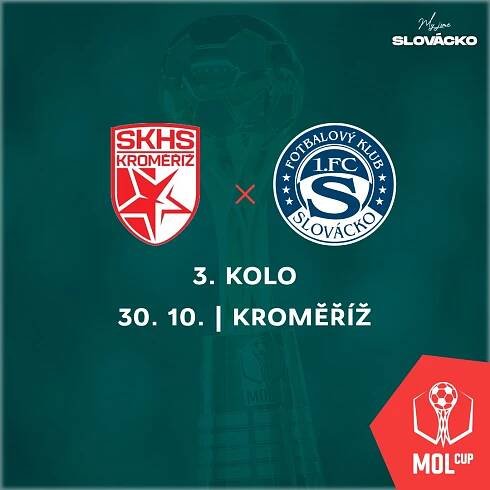 Slovácko se ve 3. kole MOL Cupu utká s Kroměříží - 1.FC Slovácko
