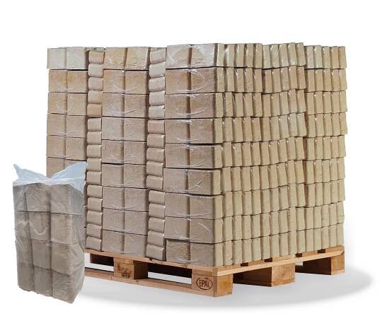 Dřevěné brikety RUF - MIX paleta 720 kg | OKPaliva.cz