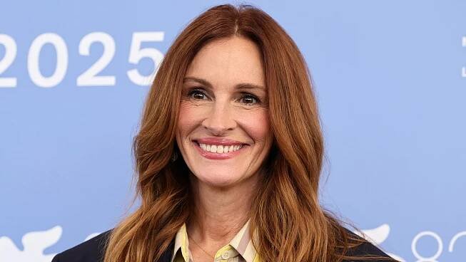 Julia Roberts attends the ‘After The Hunt’ photocall during the 82nd Venice Film Festival on Aug. 29, 2025.