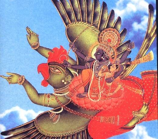 Garuda, the carrier of Lord Visnu