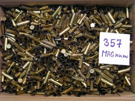 AKCE! patrony nábojnice 357MAGnum přebíjení 5kg cca 1000ks