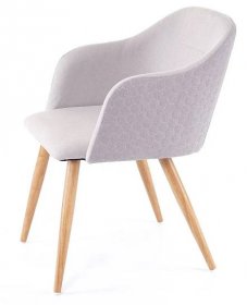 MCW Jídelní židle D71, židle kuchyňská židle, retro design, područky látka/textil