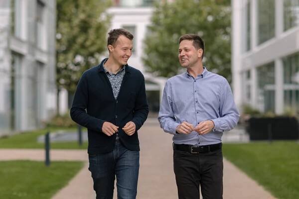 Fotka: Tomáš Hodboď z Mitonu a Jan Mittner z DeepScoutu