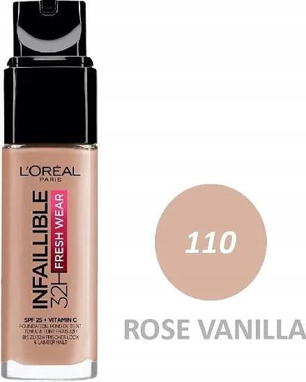 L'Oréal Paris Infallible dlouhotrvající tekutý make-up 110 Rose Vanilla 30 ml