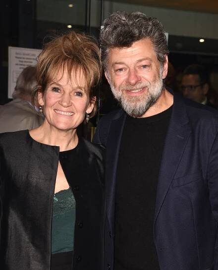 Lorraine Ashbourne and Andy Serkis
'A Day in the Death of Joe Egg' play press night, Arrivals, London, UK - 02 Oct 2019